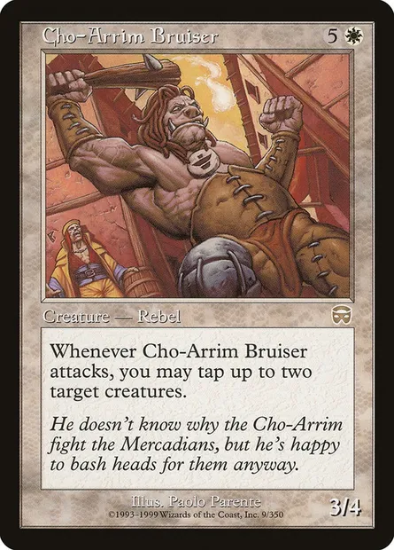 Cho-Arrim Bruiser, Magic card MMQ 9 — Mercadian Masques set