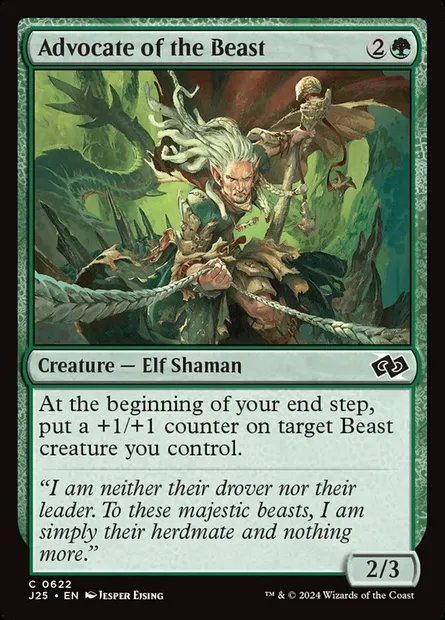 Advocate of the Beast, Magic card J25 622 — Foundations Jumpstart set