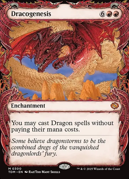Dracogenesis, Magic card TDM 300 — Tarkir: Dragonstorm set