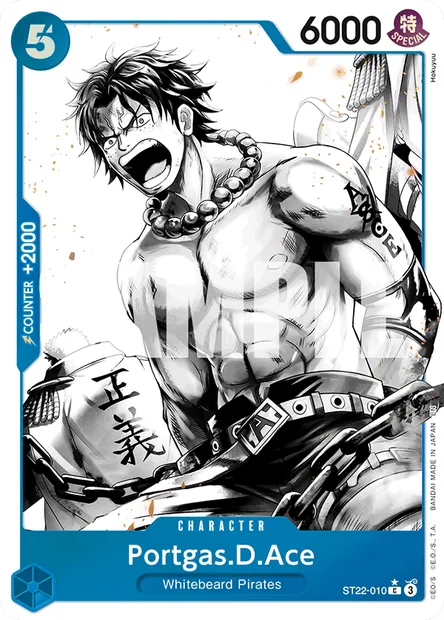 Portgas.D.Ace, One Piece card ST22-010 — Ace & Newgate set