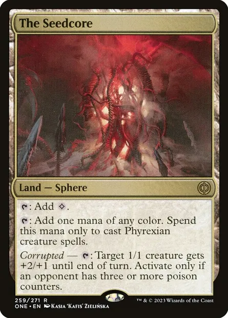 The Seedcore, Magic card ONE 259 — Phyrexia: All Will Be One set