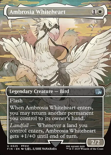 Ambrosia Whiteheart, Magic card FIN 325 — Final Fantasy set