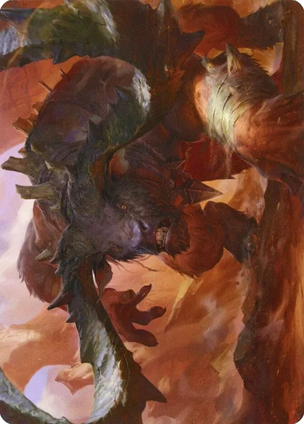 Moraug, Fury of Akoum // Moraug, Fury of Akoum, carte Magic AZNR 66 — extension Zendikar Rising Art Series