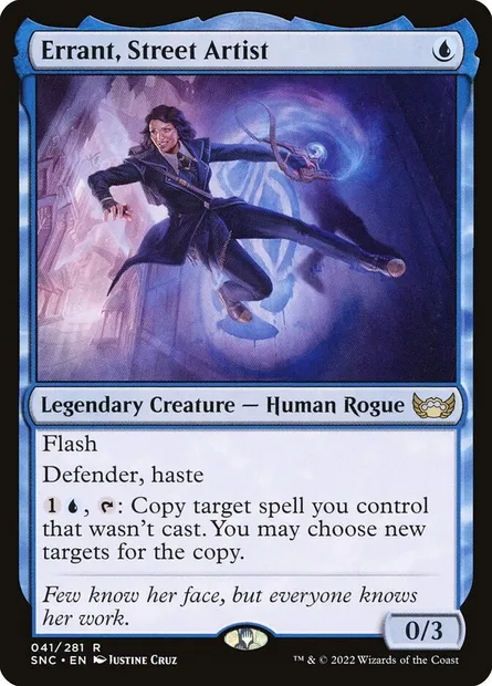 Errant, Street Artist, Magic card SNC 41 — Streets of New Capenna set