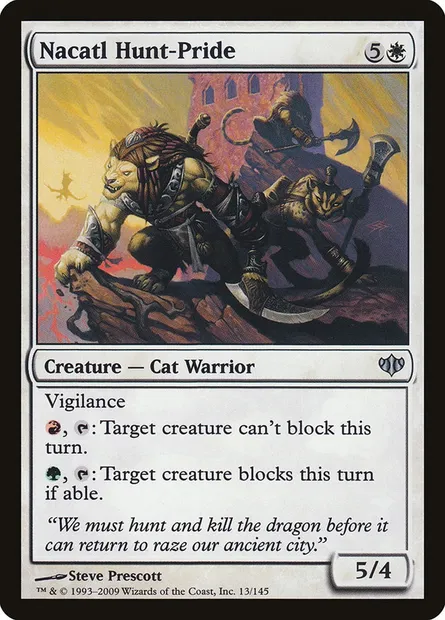Nacatl Hunt-Pride, Magic card CON 13 — Conflux set