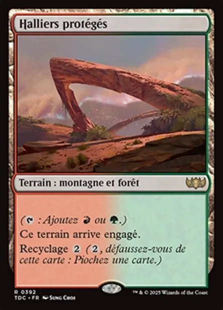 Halliers protégés, carte Magic TDC 392 — extension Tarkir: Dragonstorm Commander