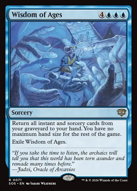 Wisdom of Ages, Magic card SOS 71 — Secrets of Strixhaven set