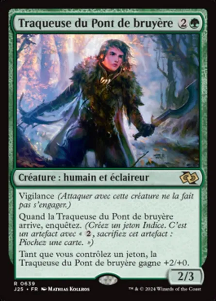 Traqueuse du Pont de bruyère, carte Magic J25 639 — extension Foundations Jumpstart
