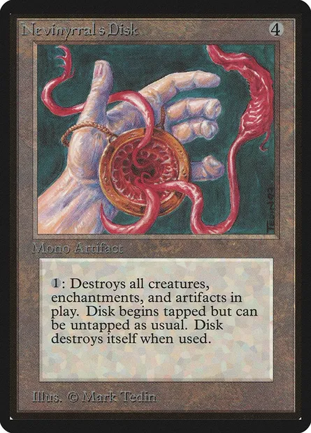 Nevinyrral's Disk, Magic card LEB 267 — Limited Edition Beta set