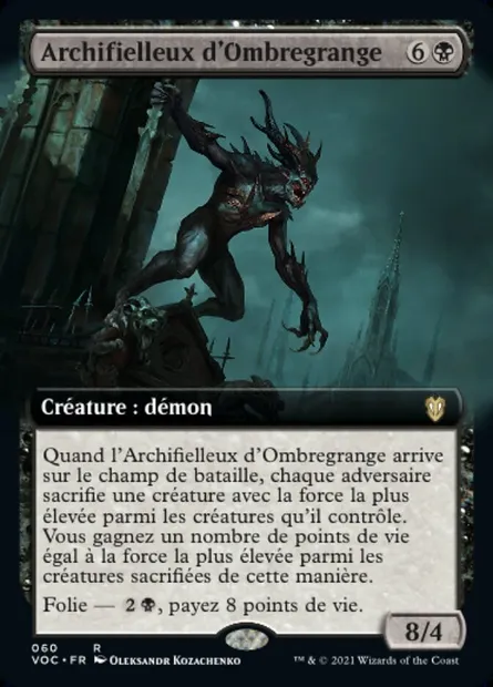 Archifielleux d'Ombregrange, carte Magic VOC 60 — extension Crimson Vow Commander
