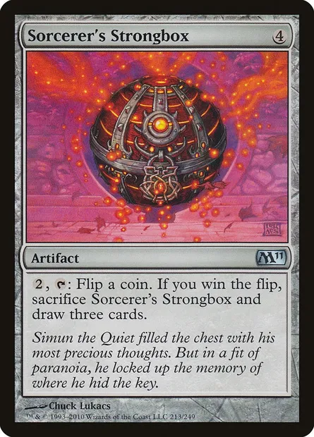 Sorcerer's Strongbox, Magic card M11 213 — Magic 2011 set