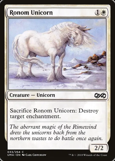 Ronom Unicorn, Magic card UMA 33 — Ultimate Masters set