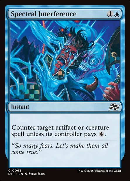 Spectral Interference, Magic card DFT 63 — Aetherdrift set