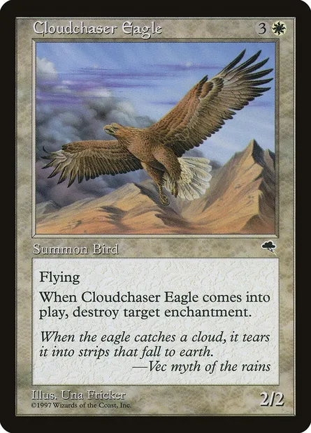 Cloudchaser Eagle, Magic card TMP 15 — Tempest set