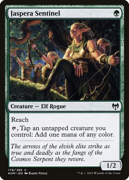 Jaspera Sentinel, Magic card KHM 178 — Kaldheim set