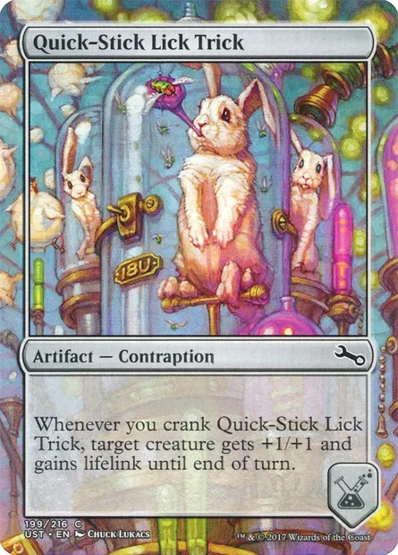 Quick-Stick Lick Trick, Magic card UST 199 — Unstable set