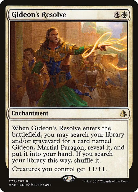 Gideon's Resolve, Magic card AKH 272 — Amonkhet set