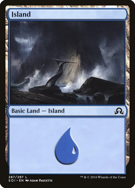 Island, Magic card SOI 287 — Shadows over Innistrad set