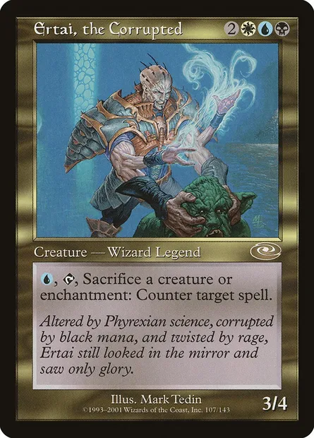 Ertai, the Corrupted, Magic card PLS 107 — Planeshift set