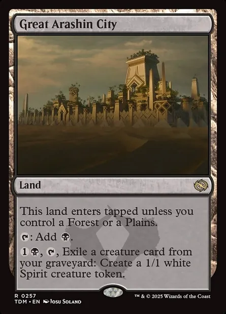 Great Arashin City, Magic card TDM 257 — Tarkir: Dragonstorm set