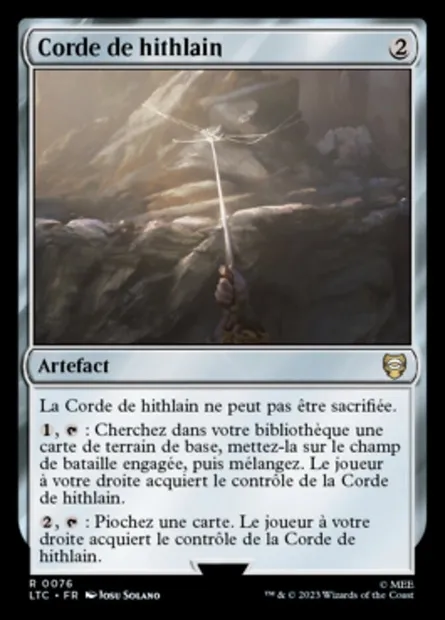 Corde de hithlain, carte Magic LTC 76 — extension Tales of Middle-earth Commander