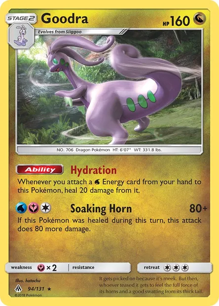 Goodra, Pokémon card FLI 94 — Forbidden Light set