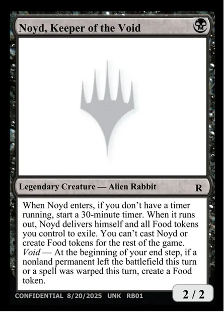 Noyd, Keeper of the Void, carte Magic UNK RB01 — extension Unknown Event