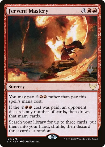 Fervent Mastery, Magic card PSTX 101p — Strixhaven: School of Mages Promos set