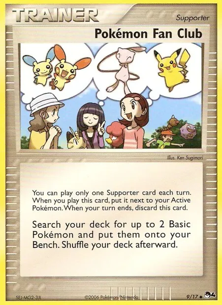 Pokémon Fan Club, Pokémon card P4 9 — POP Series 4 set
