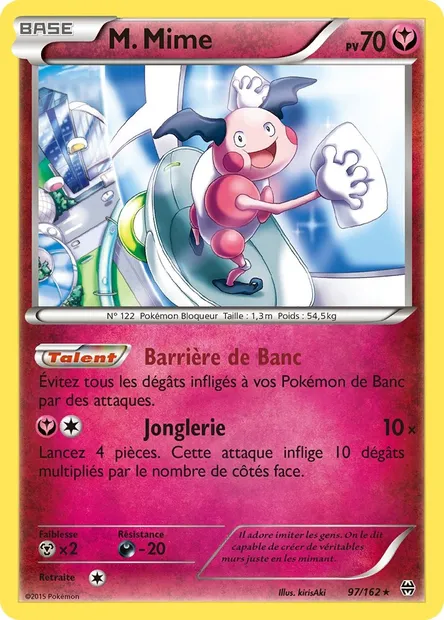 M. Mime, carte Pokémon BKT 97 — extension Impulsion Turbo