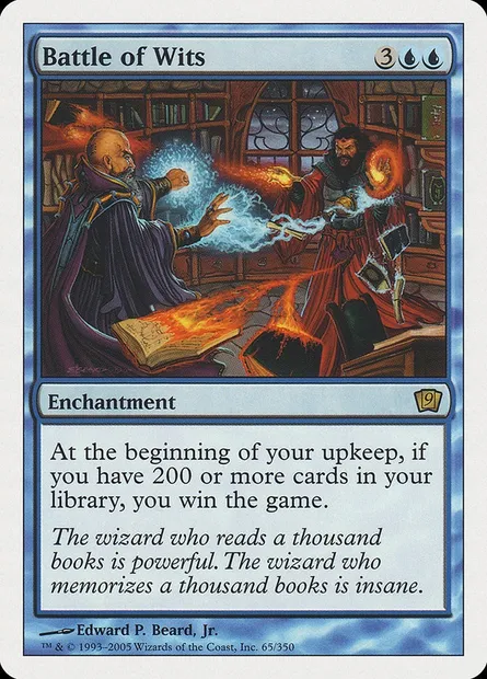 Jeu d'esprits, carte Magic 9ED 65 — extension Neuvième Edition
