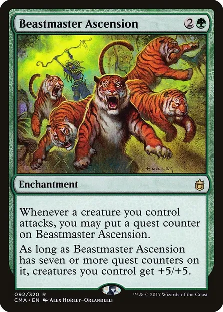Beastmaster Ascension, Magic card CMA 92 — Commander Anthology set