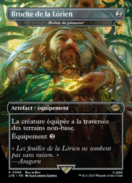 Bottes de pionnier, carte Magic LTR 398 — extension Le Seigneur des Anneaux : chroniques de la Terre du Milieu