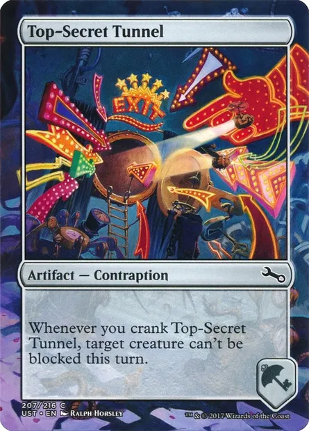Top-Secret Tunnel, Magic card UST 207 — Unstable set