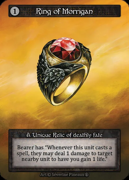 Ring of Morrigan, Sorcery card ATH 181 — Arthurian Legends set