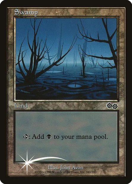 Swamp, Magic card PAL99 9 — Arena League 1999 set