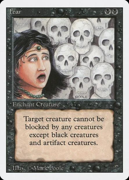 Fear, Magic card 3ED 111 — Revised Edition set