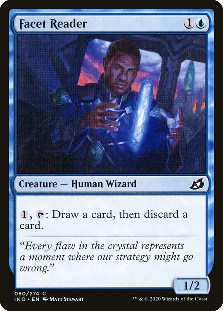 Facet Reader, Magic card IKO 50 — Ikoria: Lair of Behemoths set