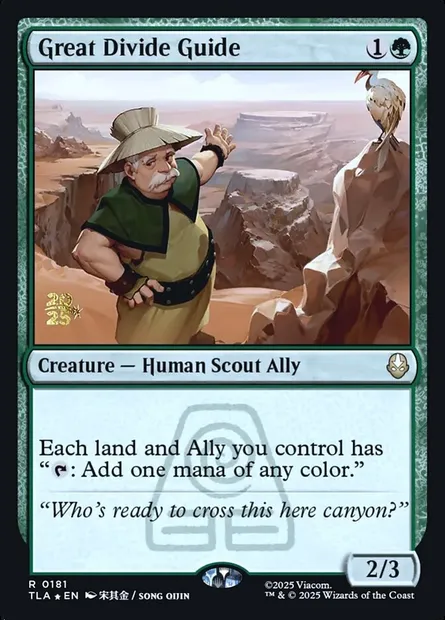 Guide du Grand canyon, carte Magic PTLA 181s — extension Avatar: The Last Airbender Promos