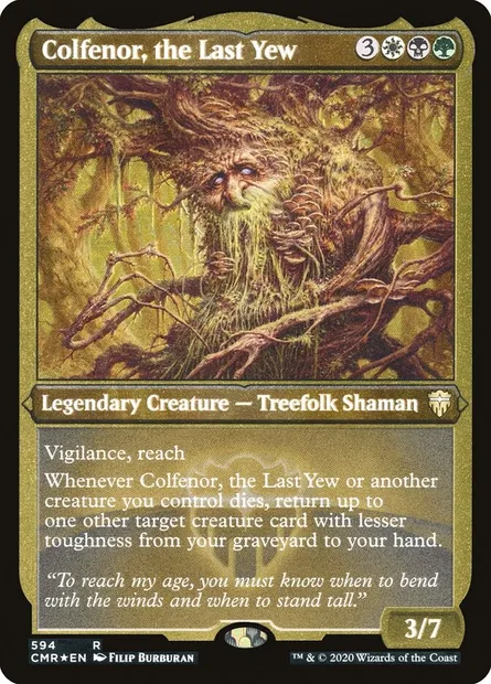 Colfenor, the Last Yew, Magic card CMR 594 — Commander Legends set