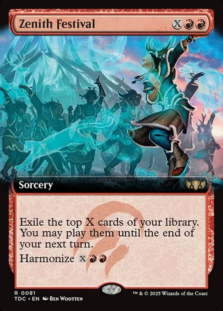 Zenith Festival, Magic card TDC 81 — Tarkir: Dragonstorm Commander set