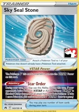 Sky Seal Stone, Pokémon card PPS 143-5 — Play! Pokémon Prize Pack Series set