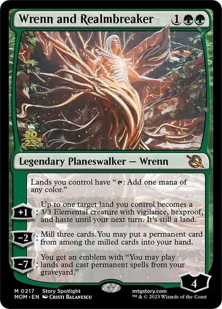 Wrenn et le Briseroyaume, carte Magic PMOM 217s — extension March of the Machine Promos