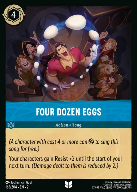 Four Dozen Eggs, Disney Lorcana card CH2-163 — Rise of the Floodborn set