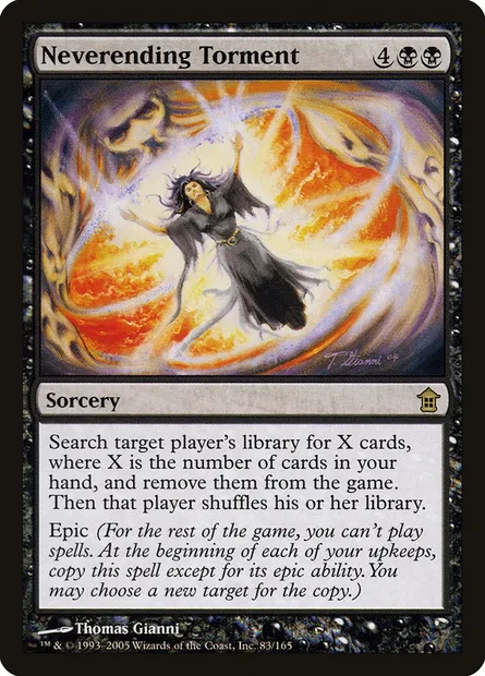 Neverending Torment, Magic card SOK 83 — Saviors of Kamigawa set