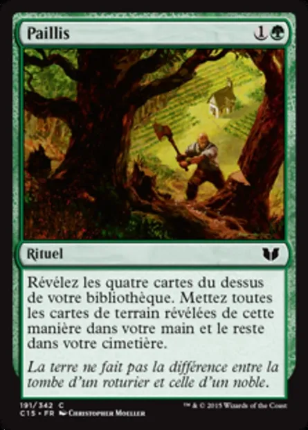 Paillis, carte Magic C15 191 — extension Commander 2015