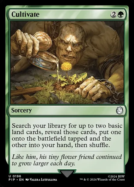 Cultivate, Magic card PIP 196 — Fallout set