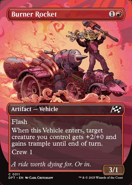 Burner Rocket, Magic card DFT 311 — Aetherdrift set