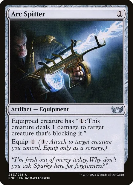 Arc Spitter, Magic card SNC 233 — Streets of New Capenna set