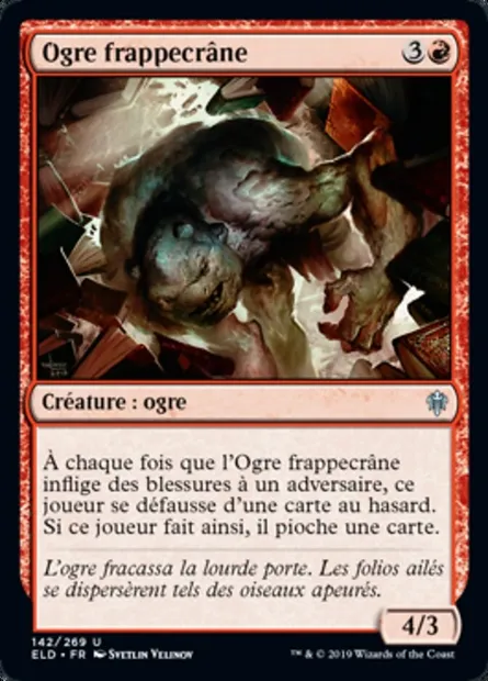 Ogre frappecrâne, carte Magic ELD 142 — extension Throne of Eldraine